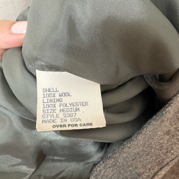 Vintage 80s Logo Gray Wool Blazer - Picture 6 of 6